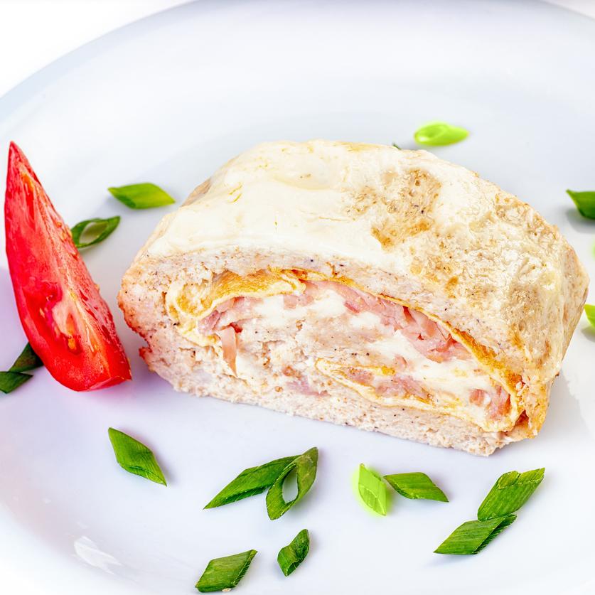 Ham & Cheese Omelette RollUps Atkins Low Carb Diet